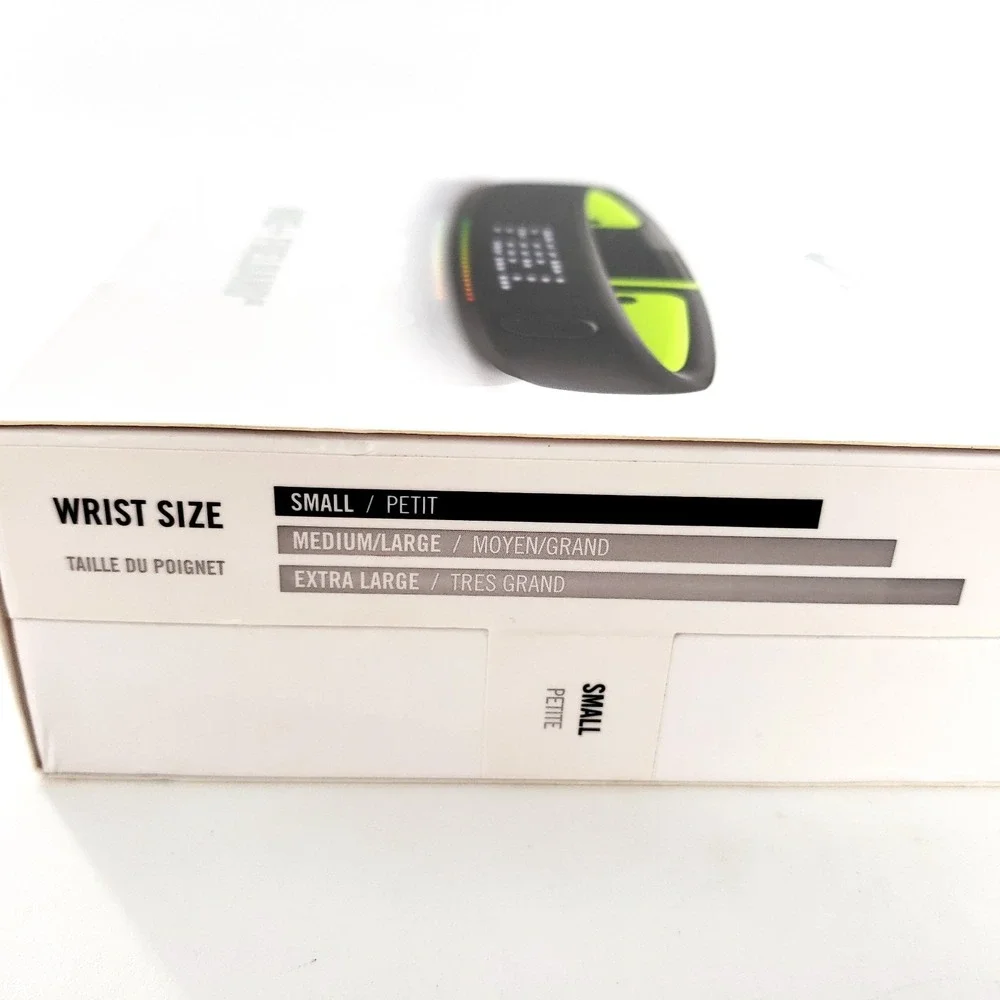 NIKE + FUELBAND Black Volt Size S-P Small Fitness Tracker New Sealed